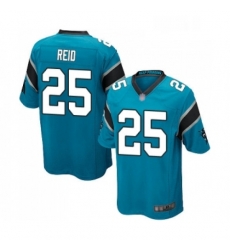 Carolina Panthers 25 Eric Reid Game Blue Alternate Football Jersey