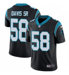 Carolina Panthers 58 Thomas Davis Black Team Color Vapor Untouchable Limited Player NFL Jersey