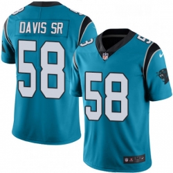 Carolina Panthers 58 Thomas Davis Blue Alternate Vapor Untouchable Limited Player NFL Jersey