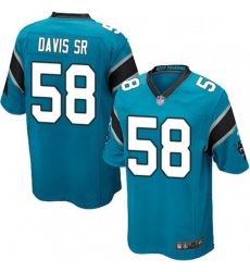 Carolina Panthers 58 Thomas Davis Game Blue Alternate NFL Jersey