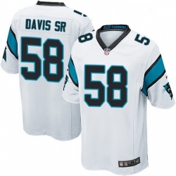 Carolina Panthers 58 Thomas Davis Game White NFL Jersey