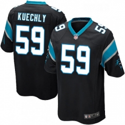 Carolina Panthers 59 Luke Kuechly Game Black Team Color NFL Jersey