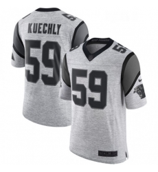 Carolina Panthers 59 Luke Kuechly Limited Gray Gridiron II NFL Jersey