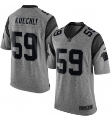 Carolina Panthers 59 Luke Kuechly Limited Gray Gridiron NFL Jersey Carolina Panthers 59 Luke Kuechly Limited Gray Gridiron NFL Jersey