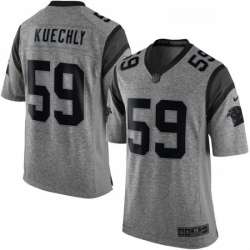 Carolina Panthers 59 Luke Kuechly Limited Gray Gridiron NFL Jersey