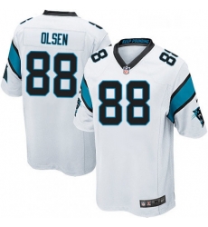 Carolina Panthers 88 Greg Olsen Game White NFL Jersey
