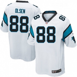 Carolina Panthers 88 Greg Olsen Game White NFL Jersey