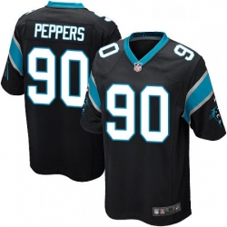 Carolina Panthers 90 Julius Peppers Game Black Team Color NFL Jersey