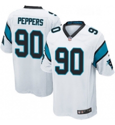 Carolina Panthers 90 Julius Peppers Game White NFL Jersey