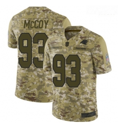Carolina Panthers 93 Gerald McCoy Camo Stitched Football Limited 2018 Salute To Service Jersey