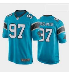 Carolina Panthers 97 Yetur Gross Matos Blue Game Jersey