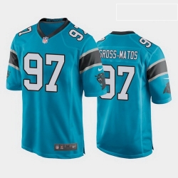 Carolina Panthers 97 Yetur Gross Matos Blue Game Jersey