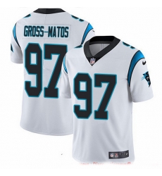 Carolina Panthers 97 Yetur Gross-Matos White Stitched NFL Vapor Untouchable Limited Jersey
