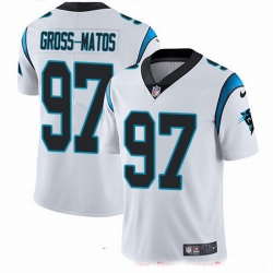 Carolina Panthers 97 Yetur Gross-Matos White Stitched NFL Vapor Untouchable Limited Jersey