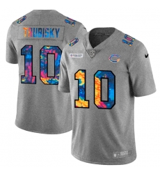 Chicago Bears 10 Mitchell Trubisky Multi Color 2020 NFL Crucial Catch NFL Jersey Greyheather