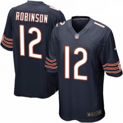 Chicago Bears 12 Allen Robinson Game Navy Blue Team Color NFL Jersey