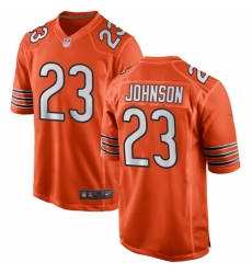 Chicago Bears 23 Roschon Johnson Orange Stitched Game Jersey Chicago Bears 23 Roschon Johnson Orange Stitched Game Jersey