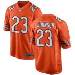 Chicago Bears 23 Roschon Johnson Orange Stitched Game Jersey