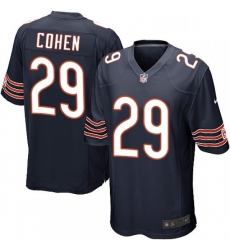 Chicago Bears 29 Tarik Cohen Game Navy Blue Team Color NFL Jersey