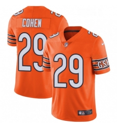 Chicago Bears 29 Tarik Cohen Limited Orange Rush Vapor Untouchable NFL Jersey