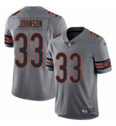 Chicago Bears 33 Jaylon Johnson Silver Stitched NFL Limited Inverted Legend Jersey