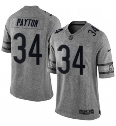 Chicago Bears 34 Walter Payton Limited Gray Gridiron NFL Jersey Chicago Bears 34 Walter Payton Limited Gray Gridiron NFL Jersey