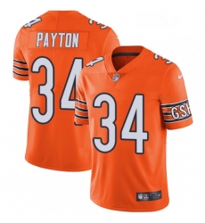 Chicago Bears 34 Walter Payton Limited Orange Rush Vapor Untouchable NFL Jersey