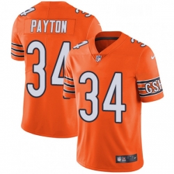 Chicago Bears 34 Walter Payton Limited Orange Rush Vapor Untouchable NFL Jersey