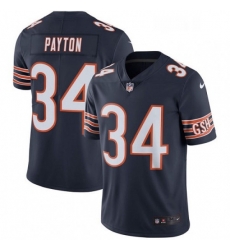 Chicago Bears 34 Walter Payton Navy Blue Team Color Vapor Untouchable Limited Player NFL Jersey