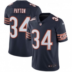 Chicago Bears 34 Walter Payton Navy Blue Team Color Vapor Untouchable Limited Player NFL Jersey