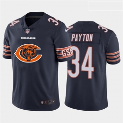 Chicago Bears 34 Walter Payton Navy Team Big Logo Vapor Untouchable Limited Jersey
