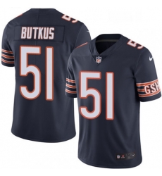 Chicago Bears 51 Dick Butkus Navy Blue Team Color Vapor Untouchable Limited Player NFL Jersey