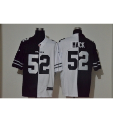 Chicago Bears 52 Khalil Mack Black And White Split Vapor Untouchable Limited Jersey