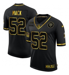 Chicago Bears 52 Khalil Mack Black Gold 2020 Salute To Service Limited Jersey