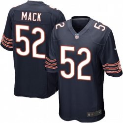 Chicago Bears 52 Khalil Mack Game Navy Blue Team Color NFL Jersey