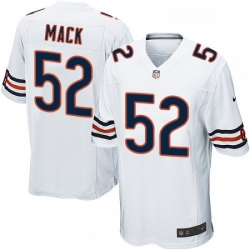Chicago Bears 52 Khalil Mack Game White NFL Jersey