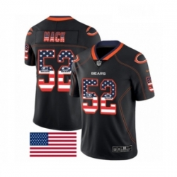 Chicago Bears 52 Khalil Mack Limited Black Rush USA Flag NFL Jersey