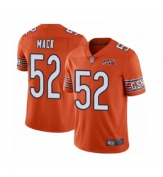 Chicago Bears 52 Khalil Mack Orange Alternate 100th Season Limited Football Jersey Chicago Bears 52 Khalil Mack Orange Alternate 100th Season Limited Football Jersey