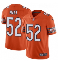 Chicago Bears 52 Khalil Mack Orange Alternate Vapor Untouchable Limited Player NFL Jersey