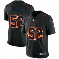 Chicago Bears 52 Khalil Mack Team Logo Dual Overlap Limited NFL Jersey Black
