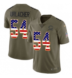 Chicago Bears 54 Brian Urlacher Limited OliveUSA Flag Salute To Service NFL Jersey Chicago Bears 54 Brian Urlacher Limited OliveUSA Flag Salute To Service NFL Jersey