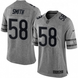 Chicago Bears 58 Roquan Smith Limited Gray Gridiron NFL Jersey