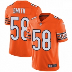 Chicago Bears 58 Roquan Smith Limited Orange Rush Vapor Untouchable NFL Jersey