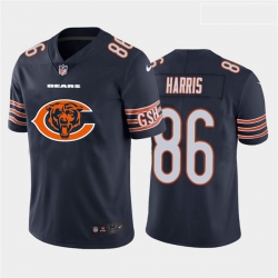 Chicago Bears 86 Demetrius Harris Navy Team Big Logo Vapor Untouchable Limited Jersey