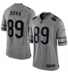 Chicago Bears 89 Mike Ditka Limited Gray Gridiron NFL Jersey