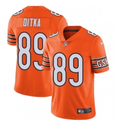 Chicago Bears 89 Mike Ditka Limited Orange Rush Vapor Untouchable NFL Jersey