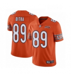 Chicago Bears 89 Mike Ditka Orange Alternate 100th Season Limited Football Jersey Chicago Bears 89 Mike Ditka Orange Alternate 100th Season Limited Football Jersey