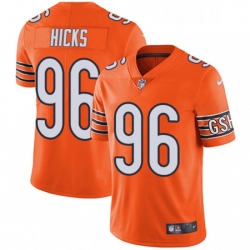Chicago Bears 96 Akiem Hicks Limited Orange Rush Vapor Untouchable NFL Jersey