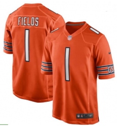 Justin Fields Orange Chicago Bears 2021 NFL Draft First Round Pick Alternate Game Jersey Justin Fields Orange Chicago Bears 2021 NFL Draft First Round Pick Alternate Game Jersey