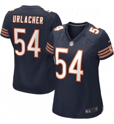 Women's Chicago Bears 54 Brian Urlacher Game Navy Blue Team Color NFL Jersey